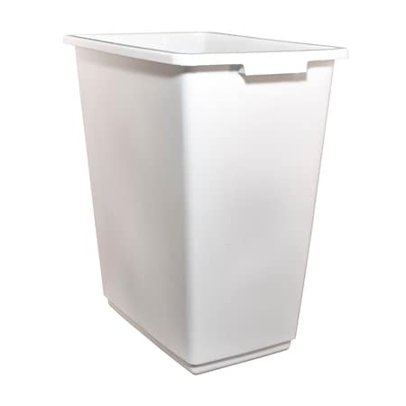 Hapco-Elmar 28 qt. Rectangular Trash Can R4030WHT